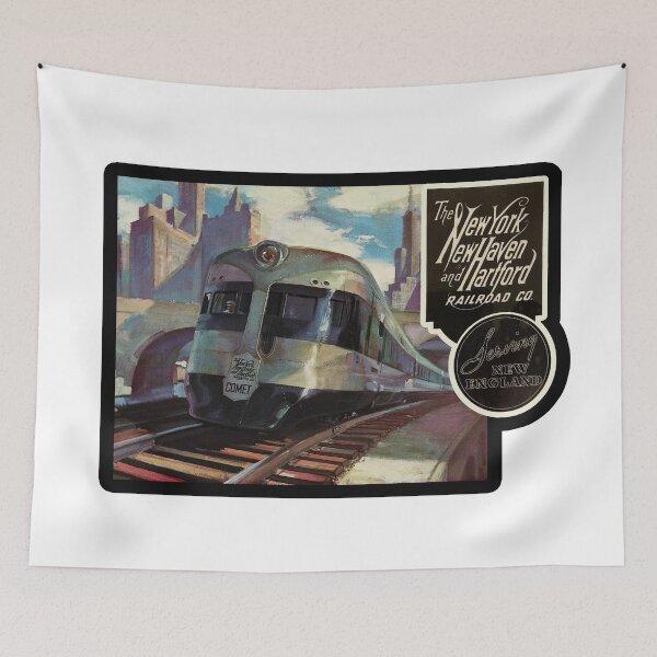 Item preview, Vintage The New York New Haven and Hartford Railroad designed and sold by QuayTradingCo.
