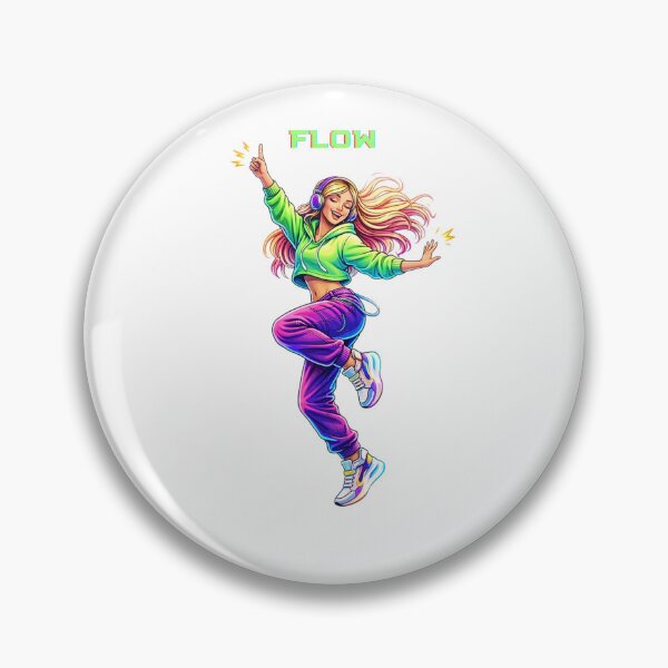 Item preview, Flow – Free Spirit Dance Girl Illustration designed and sold by IvannaMoroz.
