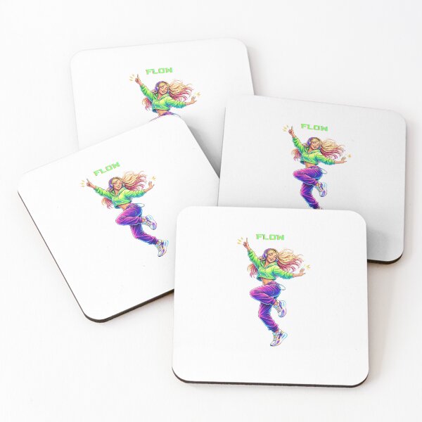 Item preview, Flow – Free Spirit Dance Girl Illustration designed and sold by IvannaMoroz.