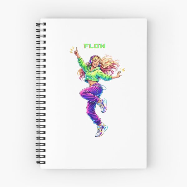 Item preview, Flow – Free Spirit Dance Girl Illustration designed and sold by IvannaMoroz.