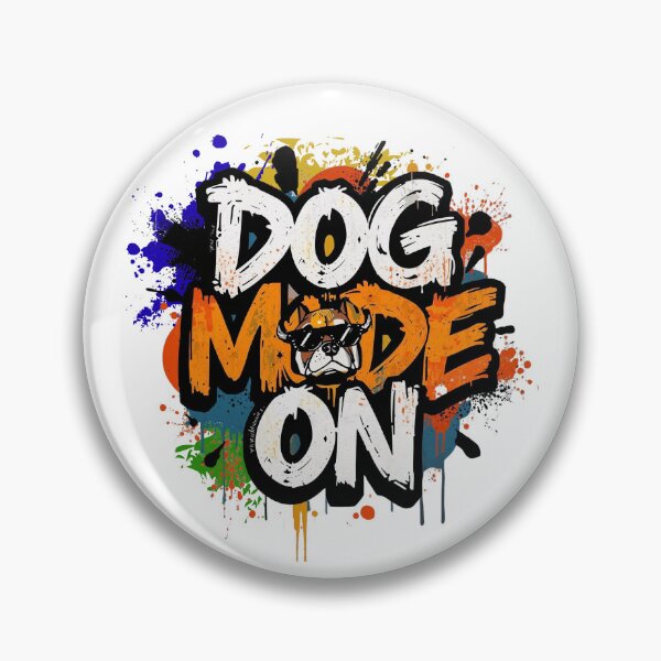 Item preview, Dog Mode On Graffiti Street Art Bulldog Design designed and sold by phiawdesign9.