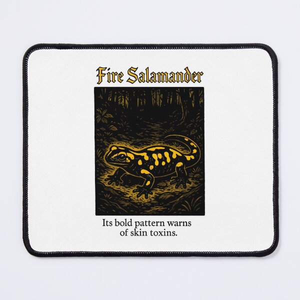 Item preview, Fire Salamander Illustration – Toxic Amphibian Night Art designed and sold by WildlifeInc.