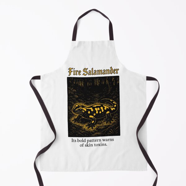 Item preview, Fire Salamander Illustration – Toxic Amphibian Night Art designed and sold by WildlifeInc.