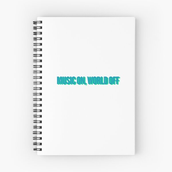 Item preview, Music On World Off – Minimal Typography Design designed and sold by IvannaMoroz.