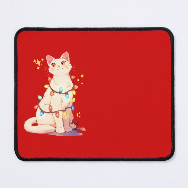 Item preview, Cute Cat with Christmaslight designed and sold by NaniLoom.