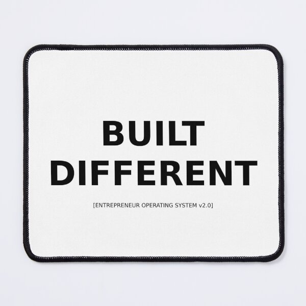 Item preview, Built Different Entrepreneur Mindset - Motivational Business Quote designed and sold by HustleHardCo.