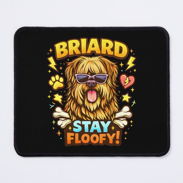 Item preview, Briard Stay Floofy! Funny Briard Dog Illustration designed and sold by ZuToMi.