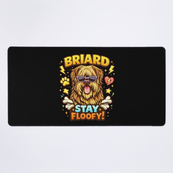 Item preview, Briard Stay Floofy! Funny Briard Dog Illustration designed and sold by ZuToMi.