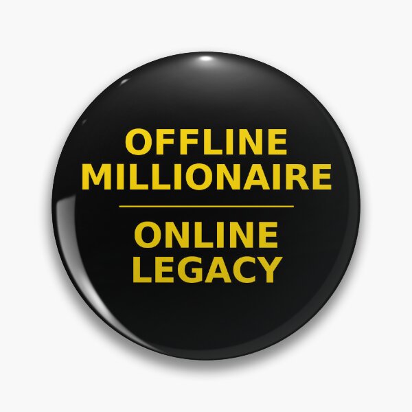 Item preview, Offline Millionaire Online Legacy - Entrepreneur Success Wealth Impact designed and sold by HustleHardCo.