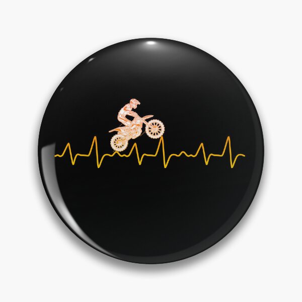 Item preview, Motocross Heartbeat Dirt Bike Racing Passion Design designed and sold by GetGoodFit.
