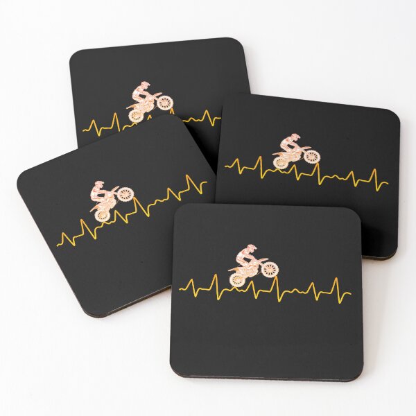 Item preview, Motocross Heartbeat Dirt Bike Racing Passion Design designed and sold by GetGoodFit.
