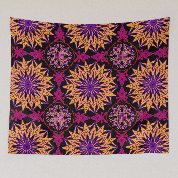 Item preview, Radiant Floral Star Mandala designed and sold by nighttime1990.