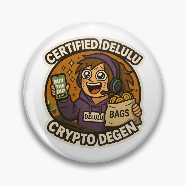 Item preview, Certified Delulu Crypto Degen Girl designed and sold by DivinelyAligned8.