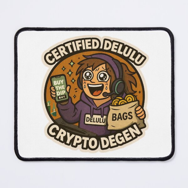 Item preview, Certified Delulu Crypto Degen Girl designed and sold by DivinelyAligned8.
