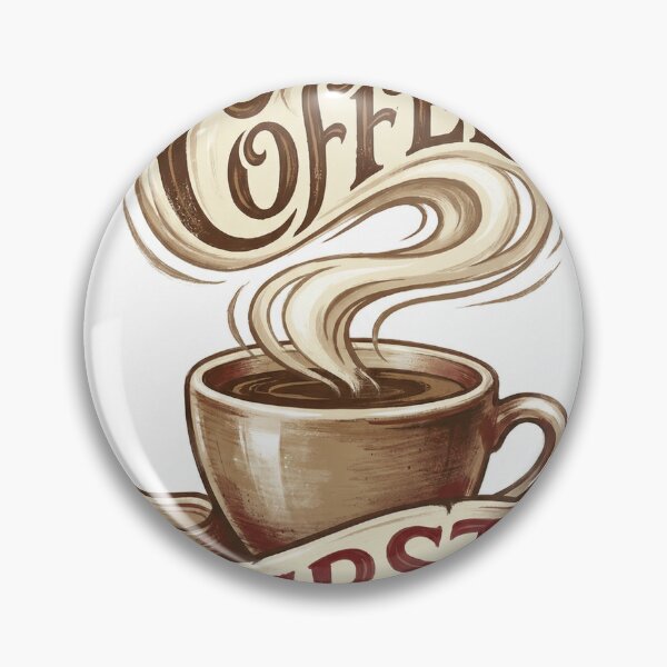 Item preview, Vintage Coffee First Typography T-Shirt designed and sold by Everyday Epics.