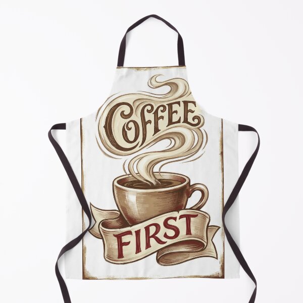Item preview, Vintage Coffee First Typography T-Shirt designed and sold by Everyday Epics.