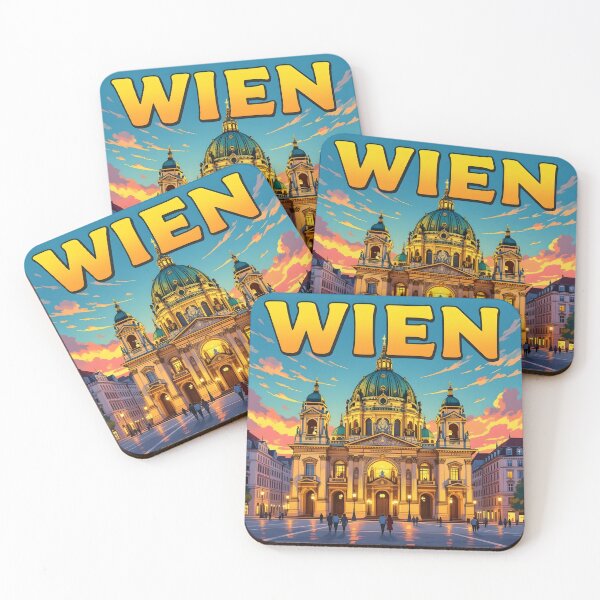 Item preview, Vienna, Austria: Vintage-Style Painterly Travel Poster designed and sold by LSVart.