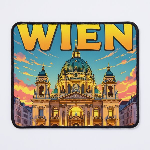 Item preview, Vienna, Austria: Vintage-Style Painterly Travel Poster designed and sold by LSVart.