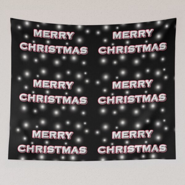 Item preview, Snowy Merry Christmas Typography designed and sold by cremedecolor.