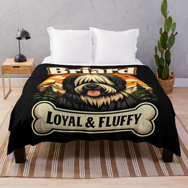 Item preview, Briard Loyal Fluffy Shepherd Dog Forest Heritage designed and sold by ZuToMi.