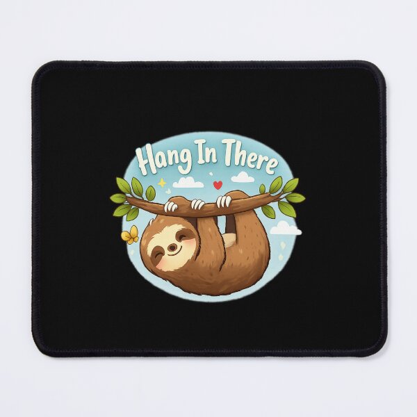 Item preview, Hang In There Sloth – Cute Motivational Encouragement designed and sold by PunchDrop.