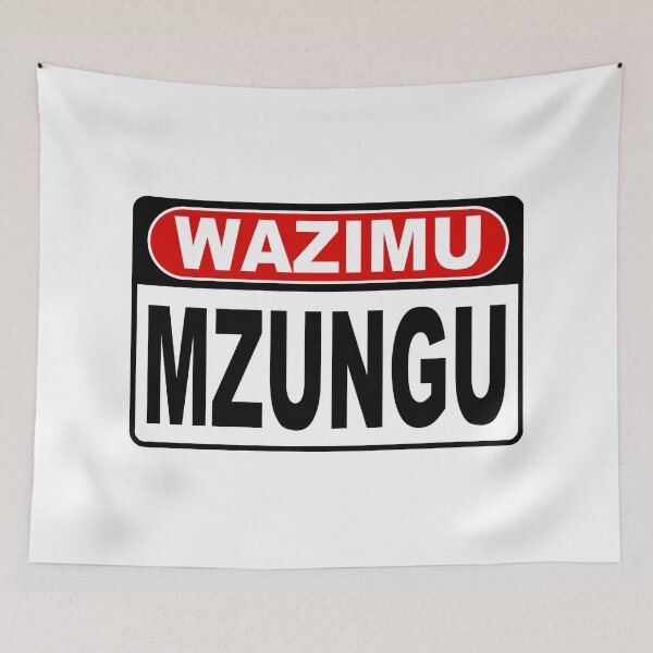 Item preview, Crazy Mzungu; Swahili; designed and sold by StickerApe.