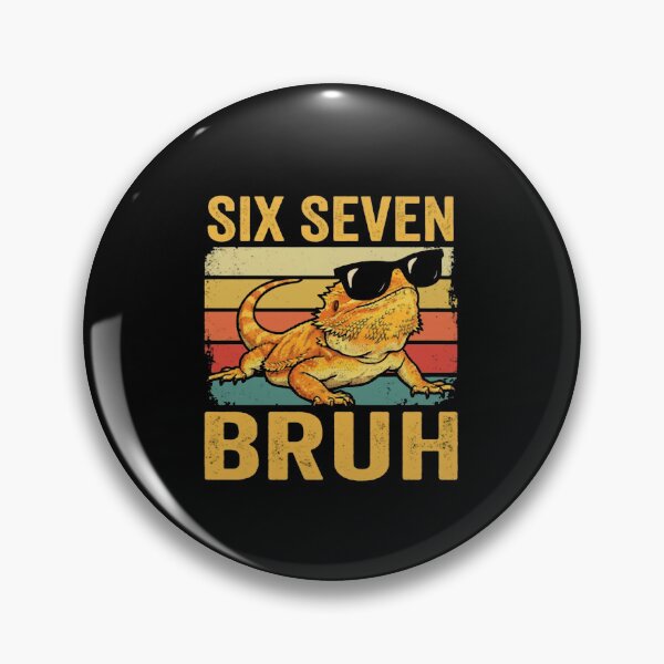 Item preview, Six Seven Bruh Bearded Dragon Funny Reptile designed and sold by SofenArt.