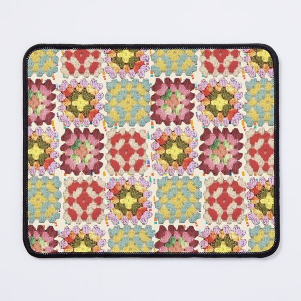 Item preview, Light Faux Granny Square Crochet Collage designed and sold by Licorice Moon.