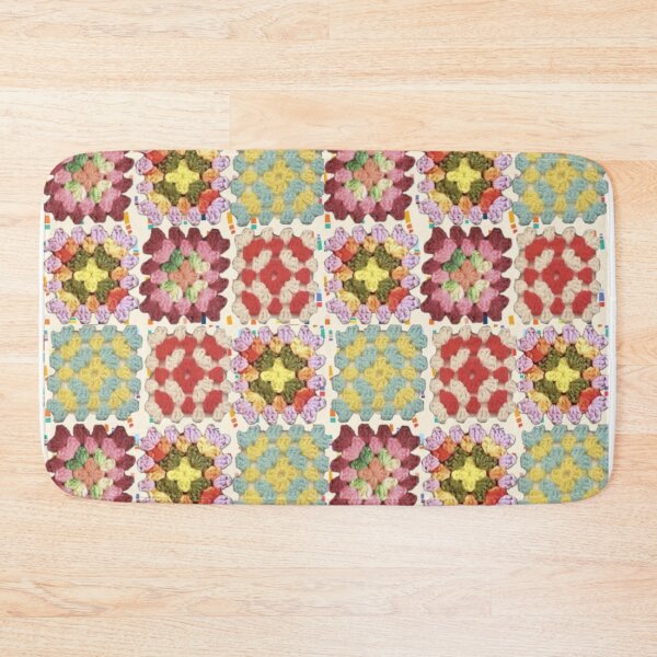 Item preview, Light Faux Granny Square Crochet Collage designed and sold by Licorice Moon.