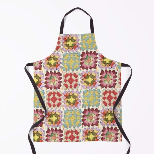 Item preview, Light Faux Granny Square Crochet Collage designed and sold by Licorice Moon.