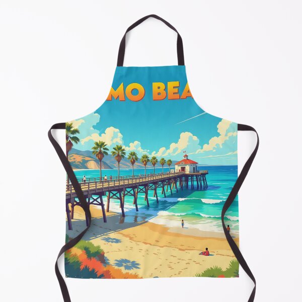 Item preview, Pismo Beach, California, USA: Vintage-Style Painterly Travel Poster designed and sold by LSVart.