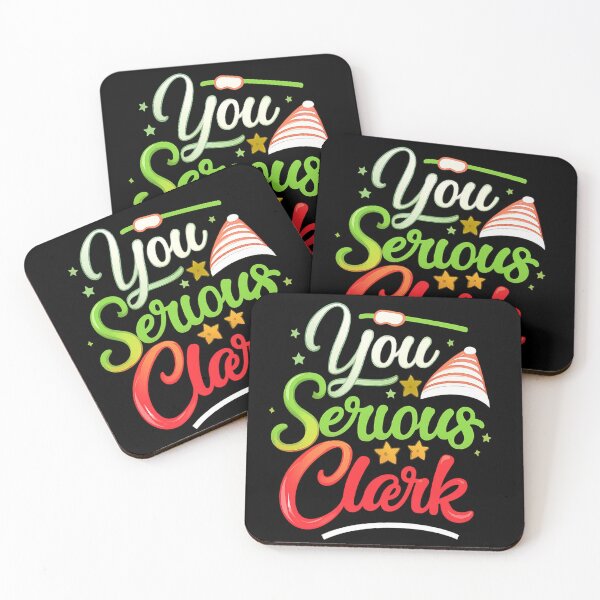 Item preview, Funny Christmas Vacation Quote – “You Serious Clark” Holiday Design designed and sold by zaki ⭐⭐⭐⭐⭐.