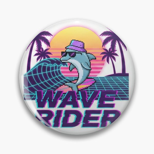 Item preview, wave rider dolphin design designed and sold by priyaranjangiri.
