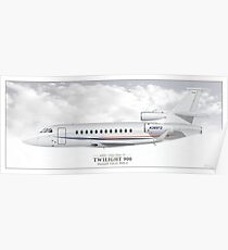 Twilight 900 - Dassault Falcon 900LX Poster