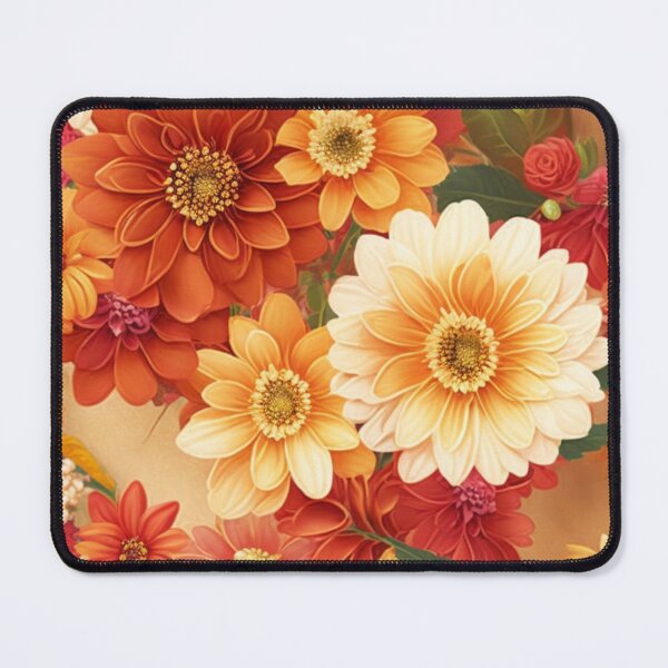 Item preview, Orange and Red Autumn Floral Pattern designed and sold by FANTASTIC-N.