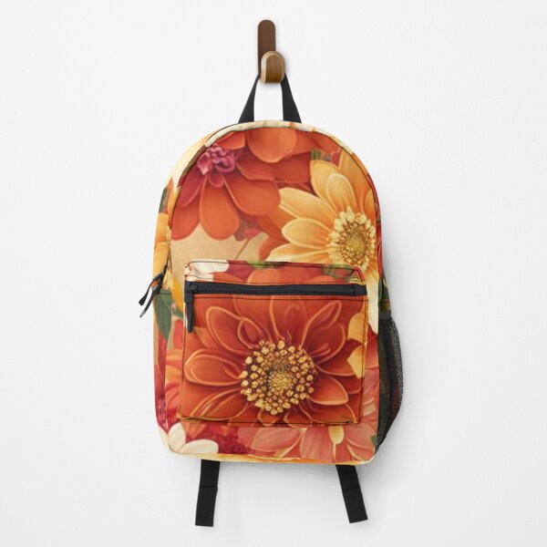 Item preview, Orange and Red Autumn Floral Pattern designed and sold by FANTASTIC-N.