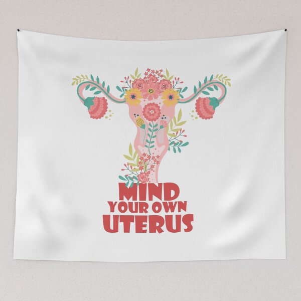 Item preview, Mind Your Own Uterus powerful feminist personal privacy bodily autonomy Feminist Activism abortion bans designed and sold by MYZA-Designs.