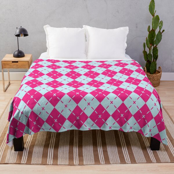 Item preview, Pink 80s Plaid Argyle - Abstract Geometric Shape Pattern - Gifts For Husband designed and sold by RoyalStarsPatts.