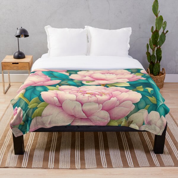 Item preview, Pink Peony Floral Pattern designed and sold by FANTASTIC-N.