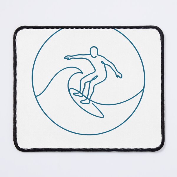 Item preview, Minimalist Wave Rider Surf Line Art T-Shirt designed and sold by Everyday Epics.