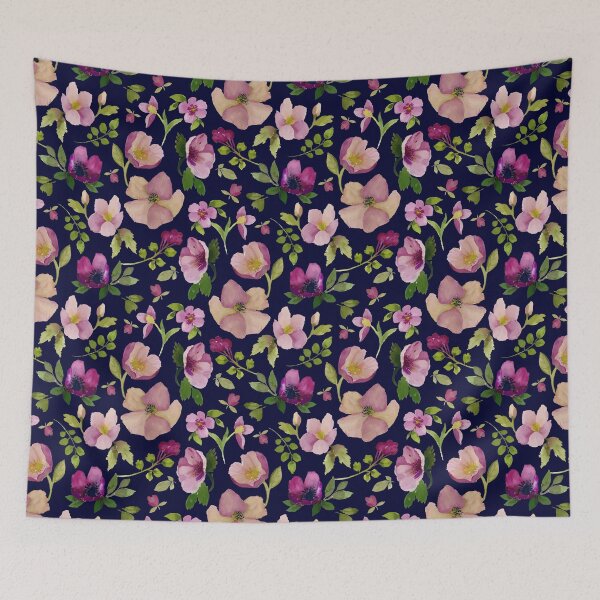 Item preview, Wildflower Waltz Midnight designed and sold by Elaine  Monaco.