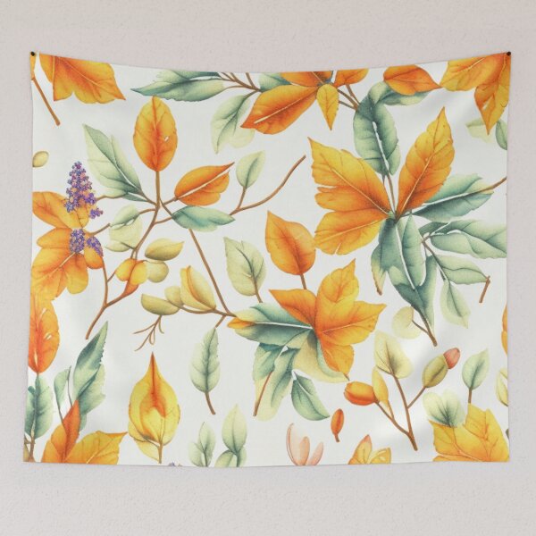Item preview, Autumn Botanical Leaf Pattern designed and sold by FANTASTIC-N.