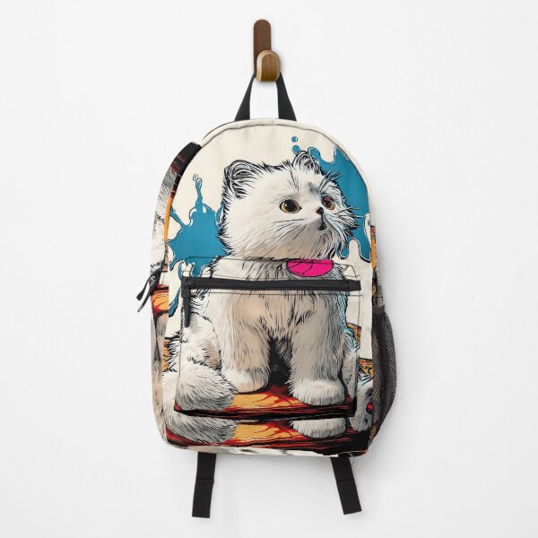 Item preview, Cute Comic Kitten with Speech Bubble Illustration designed and sold by Grafititee.