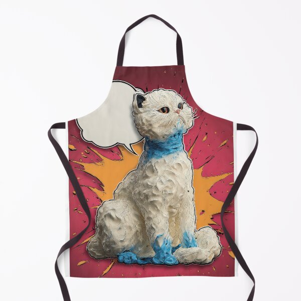 Item preview, Cute Comic Kitten with Speech Bubble Illustration designed and sold by Grafititee.