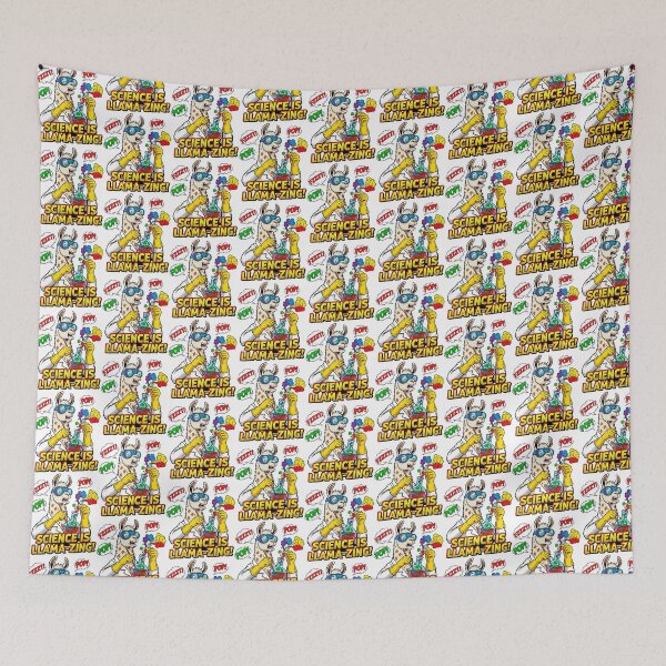 Item preview, Funny Science Llama Comic Art Pun designed and sold by SholoStudio.