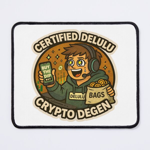 Item preview, Certified Delulu Crypto Degen Trader Guy designed and sold by DivinelyAligned8.