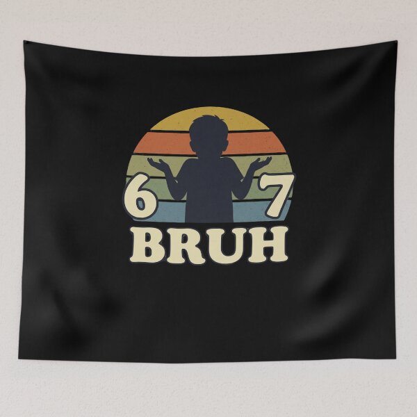 Item preview, 6 7 Bruh Funny Problem Solving designed and sold by SofenArt.
