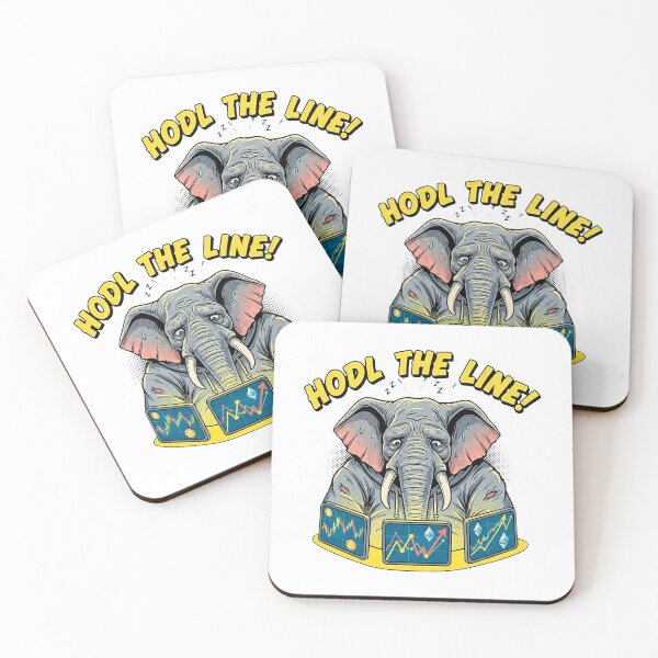 Item preview, Anxious Crypto Trader Elephant Comic HODL The Line designed and sold by SholoStudio.