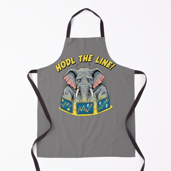 Item preview, Anxious Crypto Trader Elephant Comic HODL The Line designed and sold by SholoStudio.