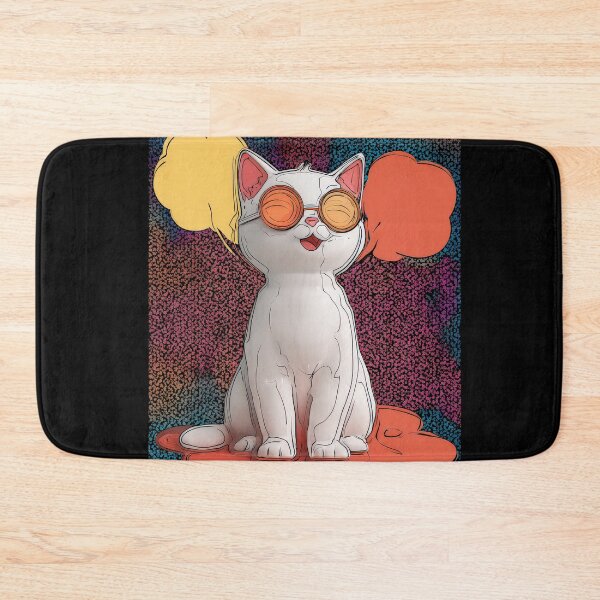 Item preview, Cute Comic Kitten with Speech Bubble Illustration designed and sold by Grafititee.